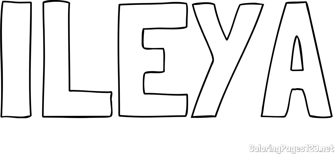 ILEYA Coloring Page