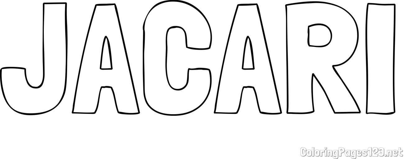 JACARI Coloring Page