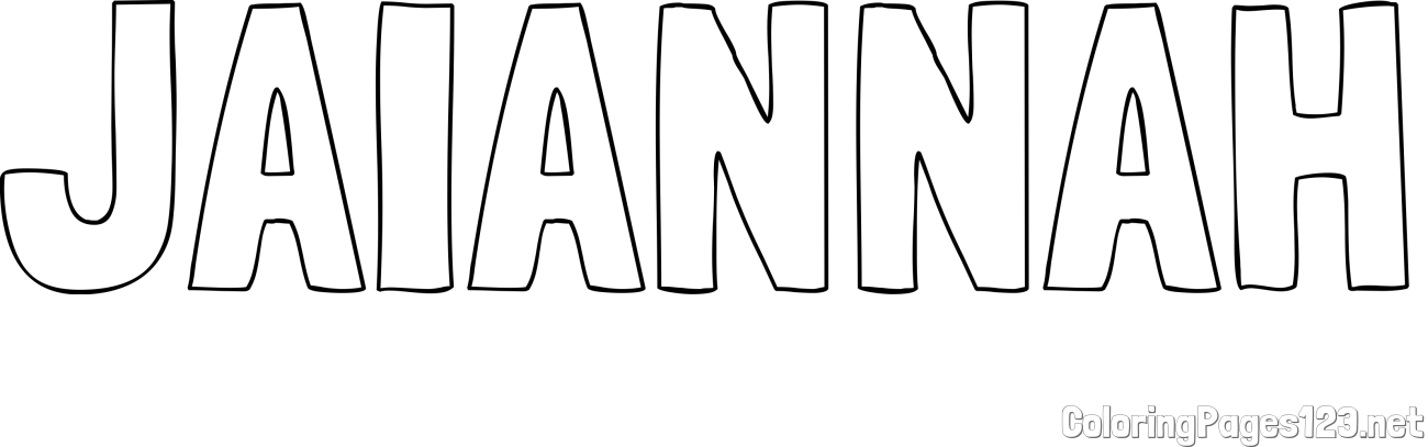 JAIANNAH Coloring Page