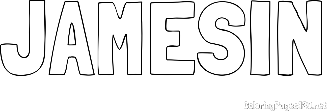 JAMESIN Coloring Page