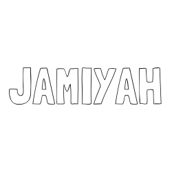 Online Created Coloring Page - JAMIYAH Coloring Page
