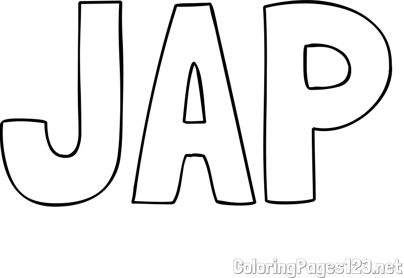 JAP Coloring Page