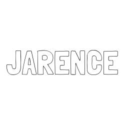 Online Created Coloring Page - JARENCE Coloring Page