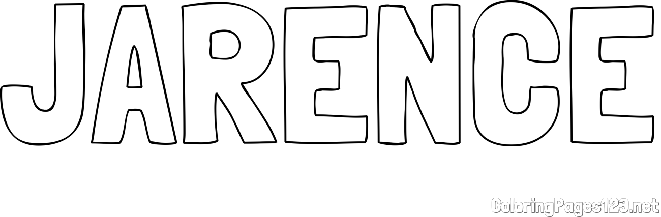 JARENCE Coloring Page