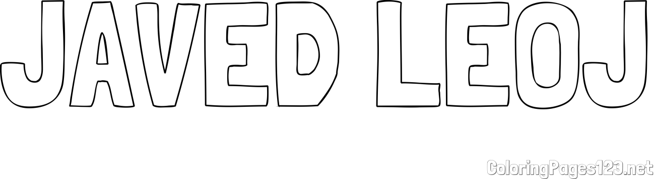 JAVED LEOJ Coloring Page