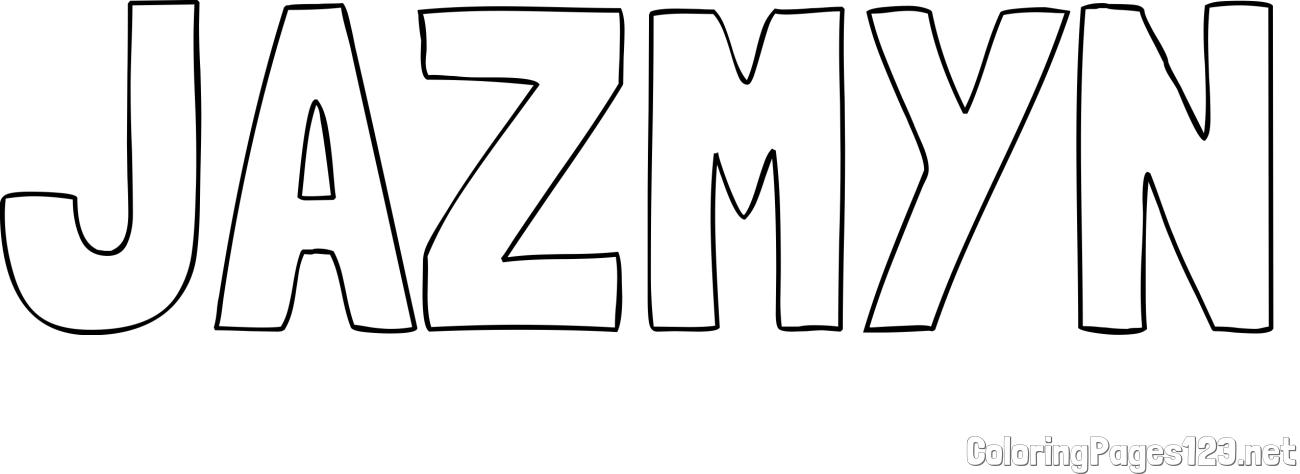 JAZMYN Coloring Page