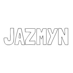 Online Created Coloring Page - JAZMYN Coloring Page