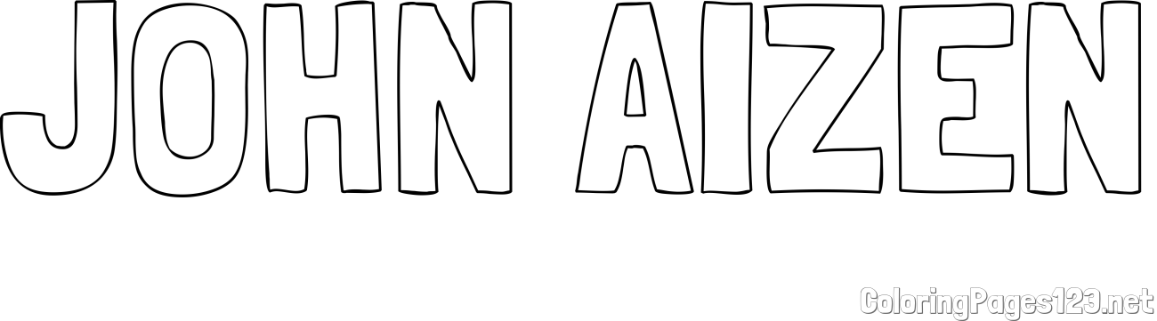 JOHN AIZEN Coloring Page
