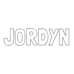 JORDYN Coloring Page