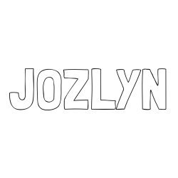 JOZLYN Coloring Page