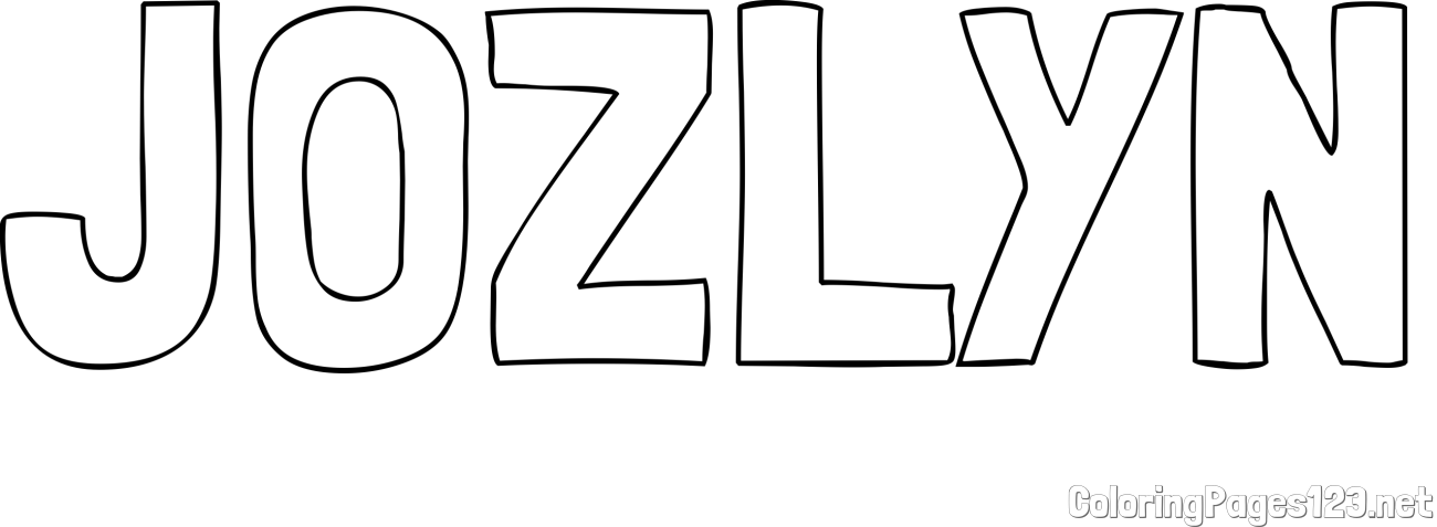 JOZLYN Coloring Page