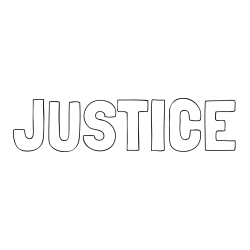 Online Created Coloring Page - JUSTICE Coloring Page