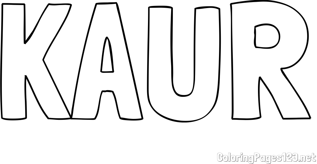 KAUR Coloring Page
