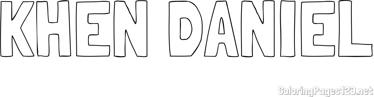 KHEN DANIEL Coloring Page