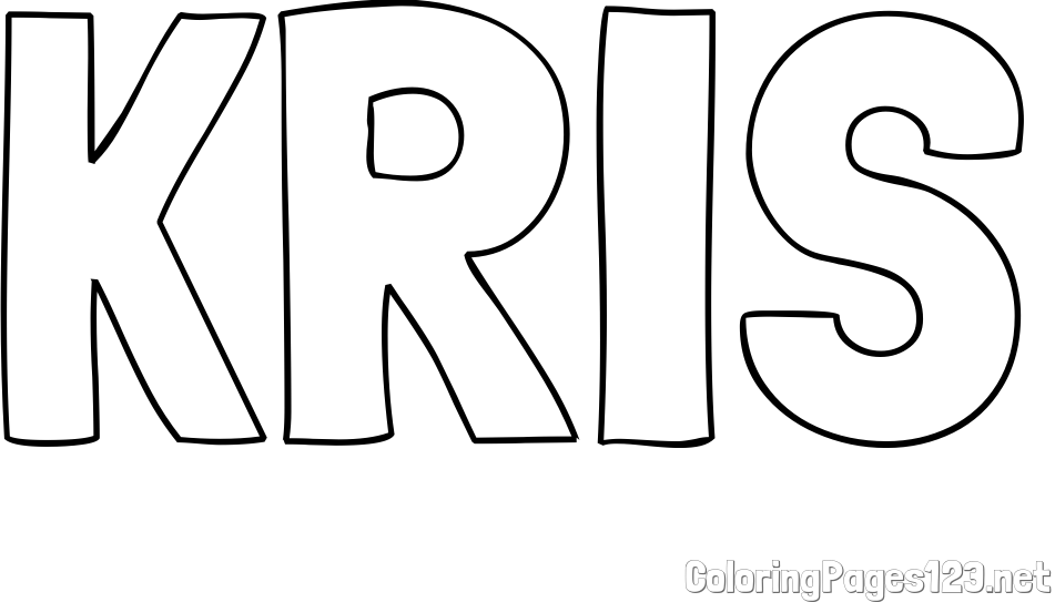KRIS Coloring Page