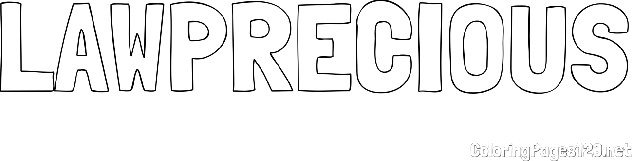 LAWPRECIOUS Coloring Page