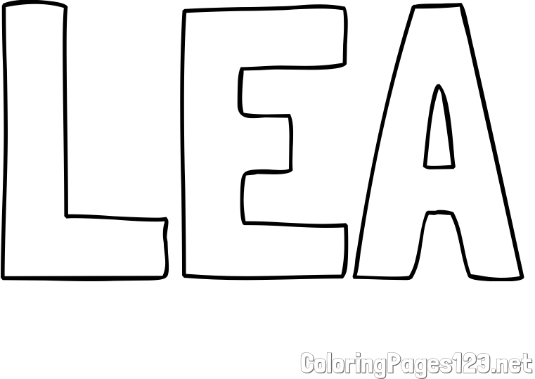 LEA Coloring Page