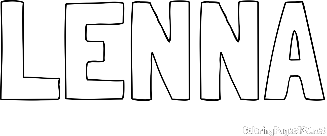 LENNA Coloring Page