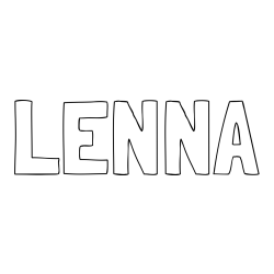 Online Created Coloring Page - LENNA Coloring Page