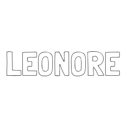 Online Created Coloring Page - LÉONORE Coloring Page