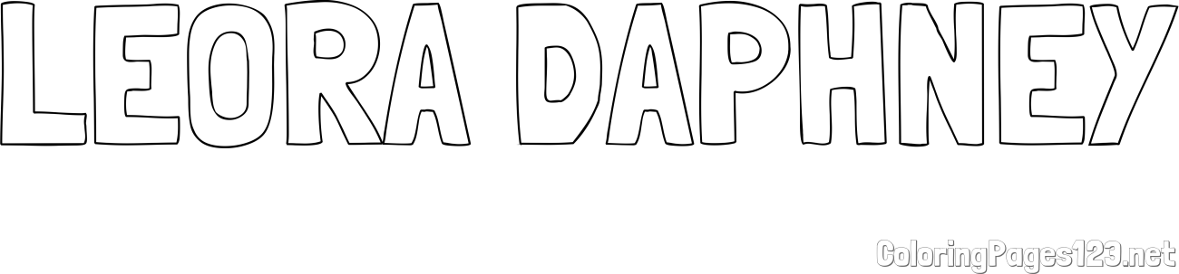 LEORA DAPHNEY Coloring Page