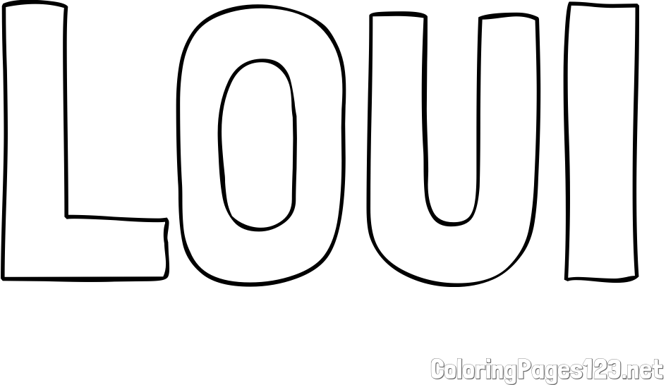 LOUI Coloring Page