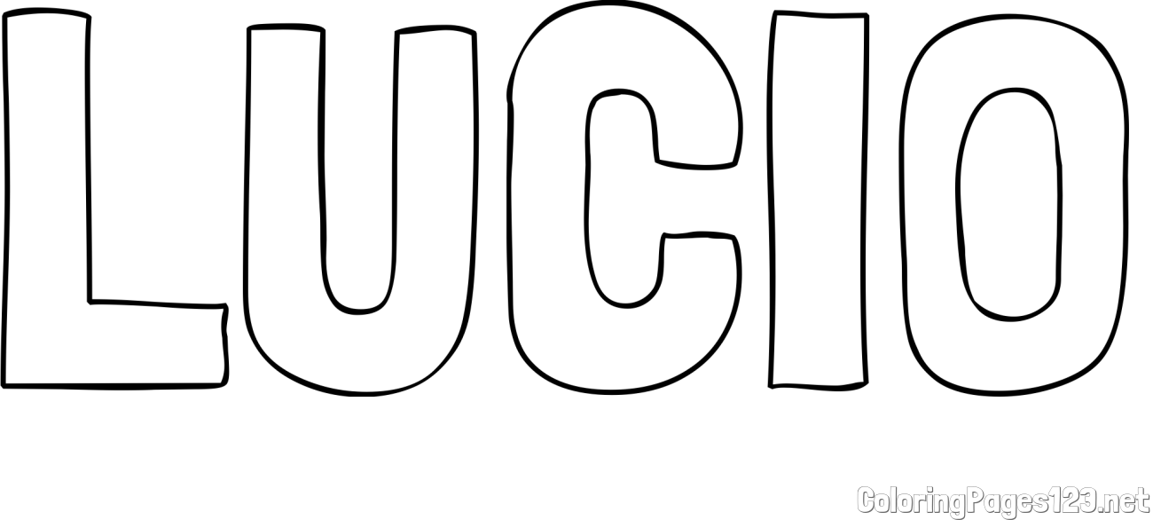 LUCIO Coloring Page