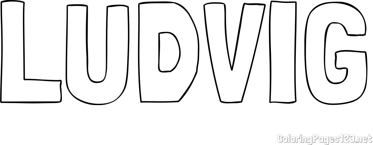 LUDVIG Coloring Page