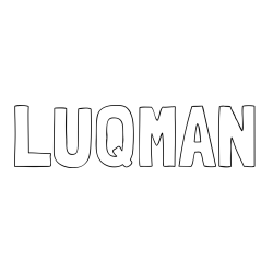 Online Created Coloring Page - LUQMAN Coloring Page