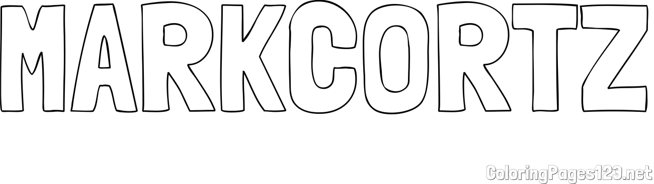 MARKCORTZ Coloring Page