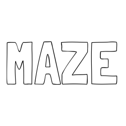 Online Created Coloring Page - MAZE Coloring Page