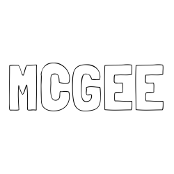 Online Created Coloring Page - MCGEE Coloring Page