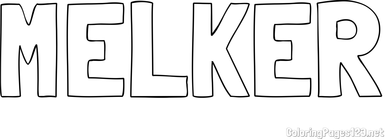 MELKER Coloring Page