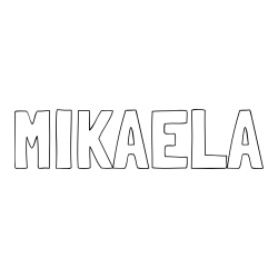 Online Created Coloring Page - MIKAELA Coloring Page