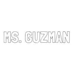 Online Created Coloring Page - MS. GUZMAN Coloring Page