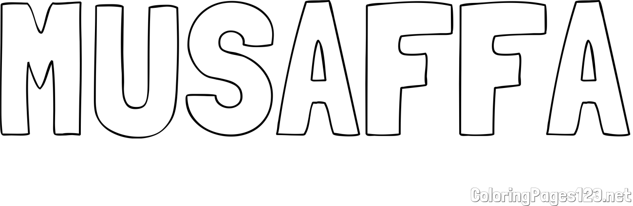 MUSAFFA Coloring Page