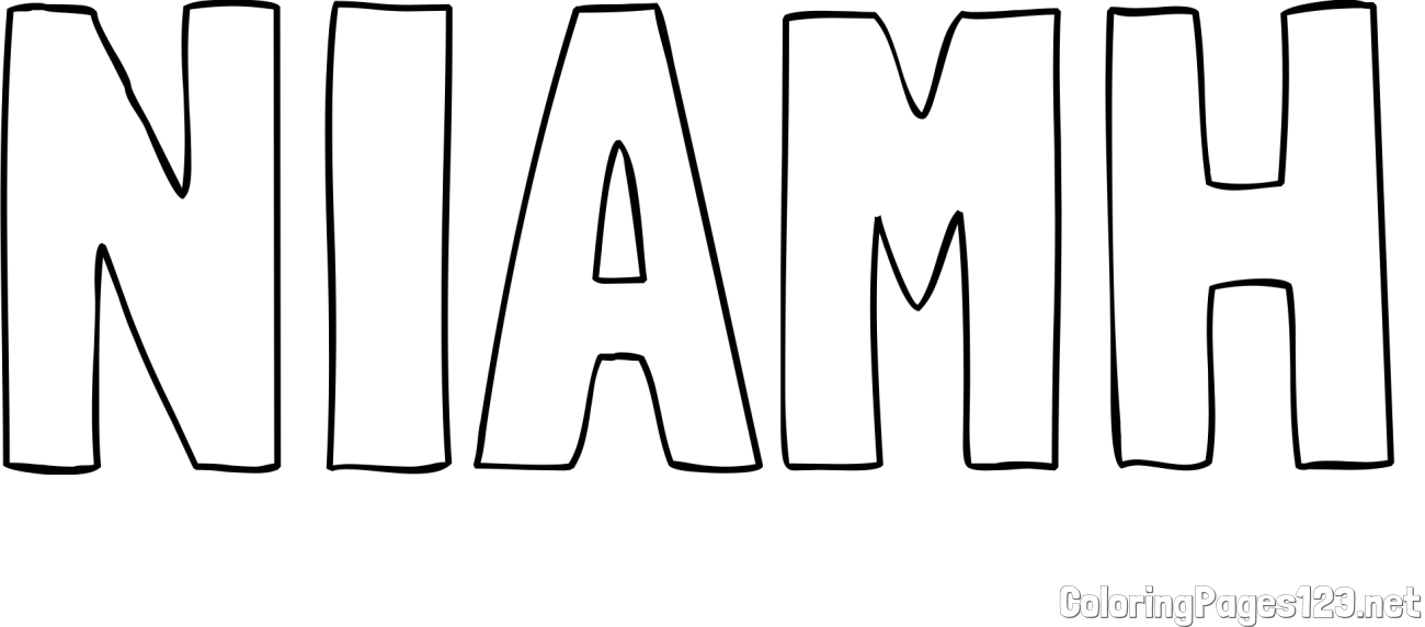 NIAMH Coloring Page