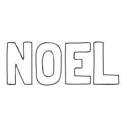 Online Created Coloring Page - NOEL Coloring Page