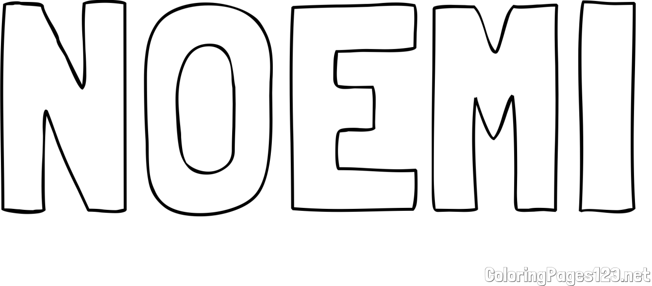 NOEMI Coloring Page