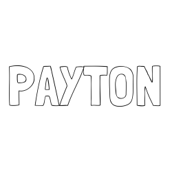 Online Created Coloring Page - PAYTON Coloring Page