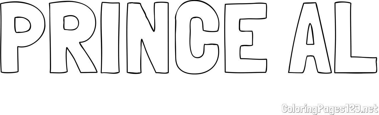 PRINCE AL Coloring Page
