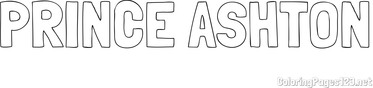 PRINCE ASHTON Coloring Page