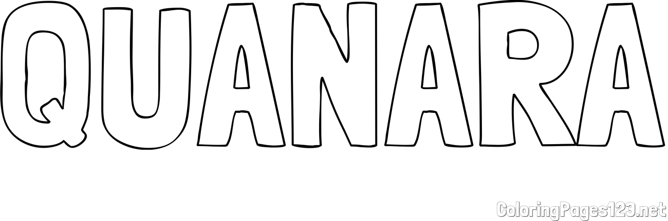 QUANARA Coloring Page