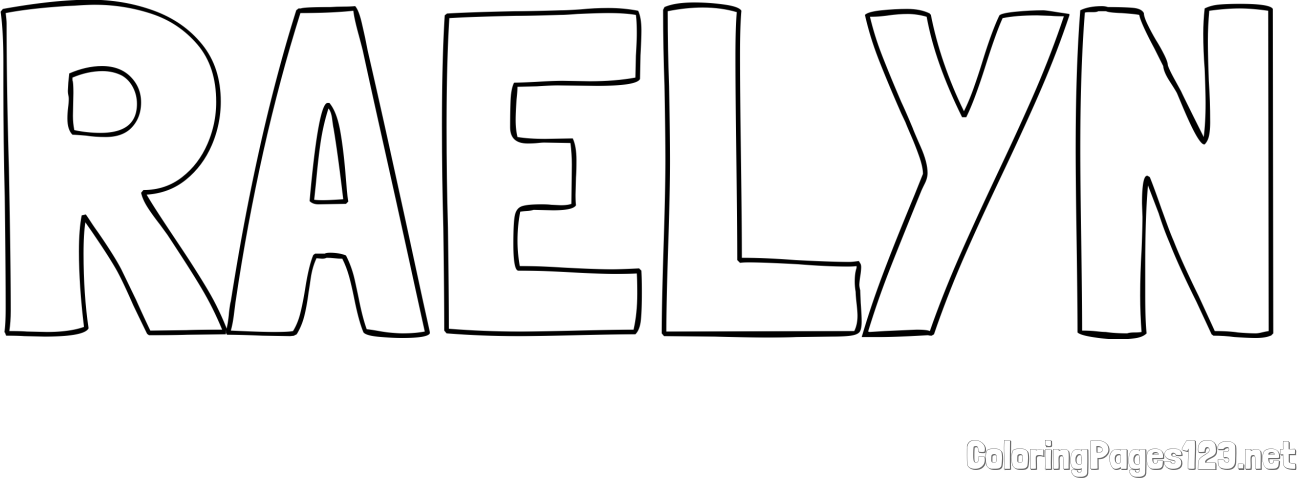RAELYN Coloring Page