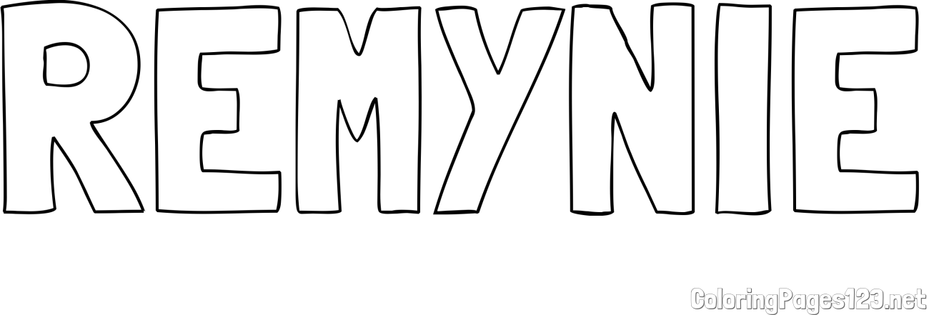 REMYNIE Coloring Page