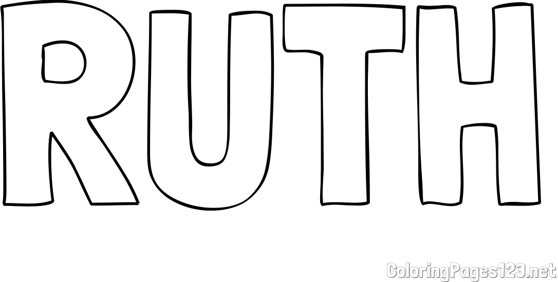 RUTH Coloring Page