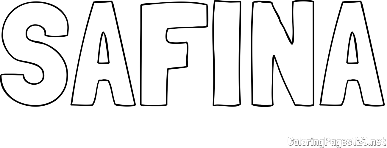 SAFINA Coloring Page