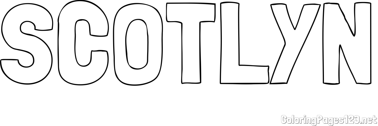 SCOTLYN Coloring Page