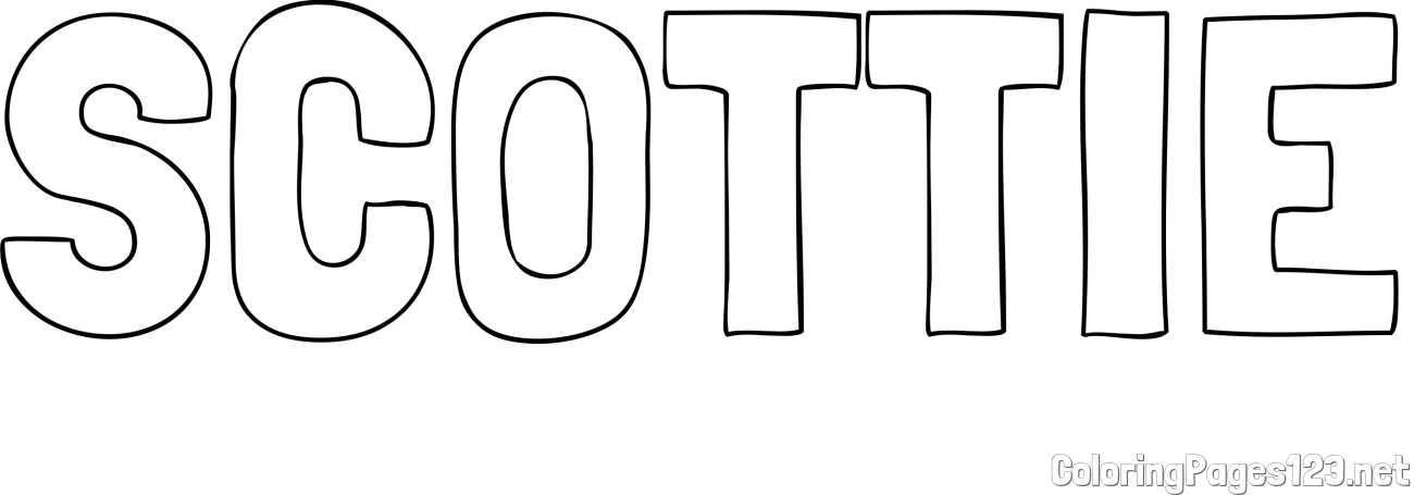 SCOTTIE Coloring Page