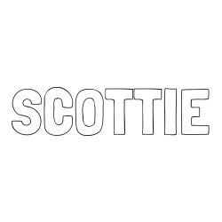 Online Created Coloring Page - SCOTTIE Coloring Page